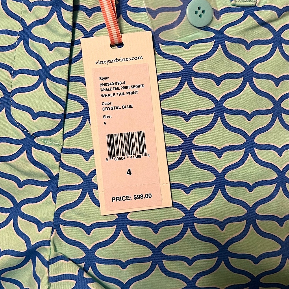 VINEYARD VINES Ladies Dayboat Classic Shorts WHALE TAIL - Picture 5 of 5